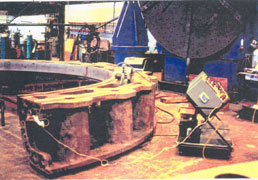 Weldment hydro-turbine component