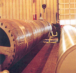 Stress relieved stainless steel textile machine